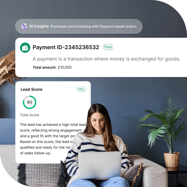 Unified AI Automation Connecting CRM Chatbot and Workflows