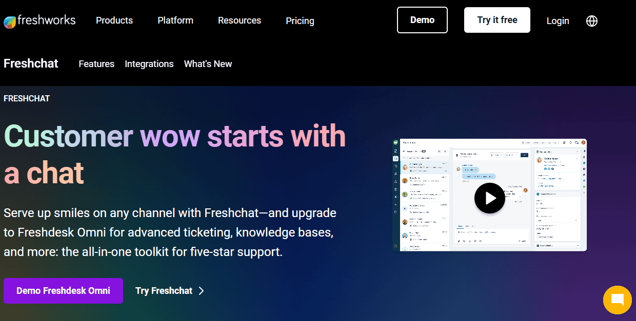 freshworks dashboard