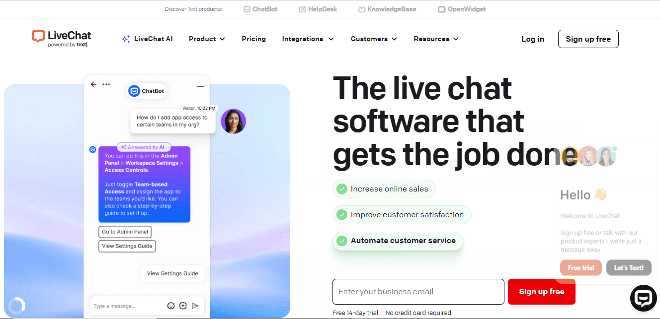 livechat dashboard
